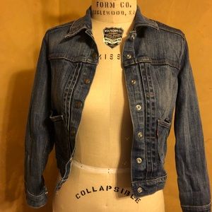 Levi’s Denim Jean Jacket S/P Cropped Snap Front